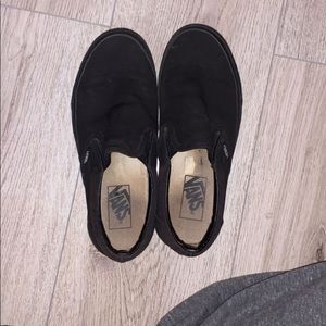 Black slip on vans